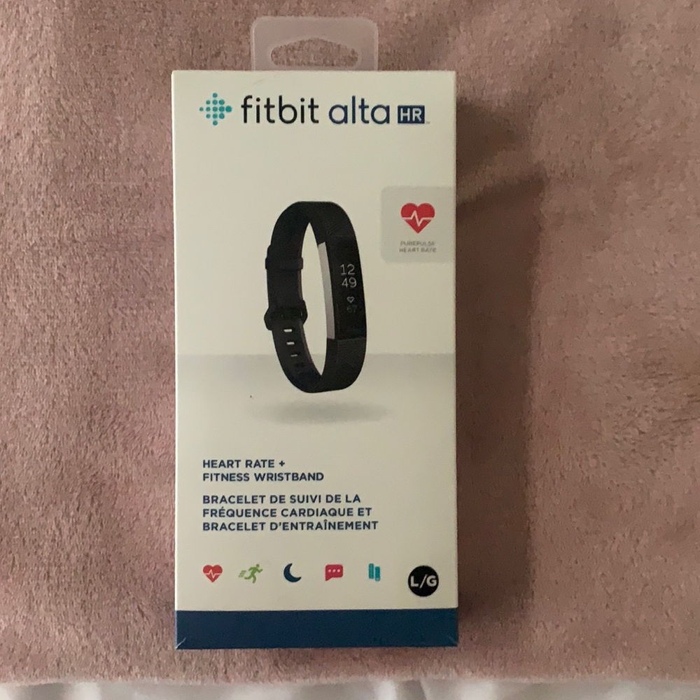 used fitbit alta gray band